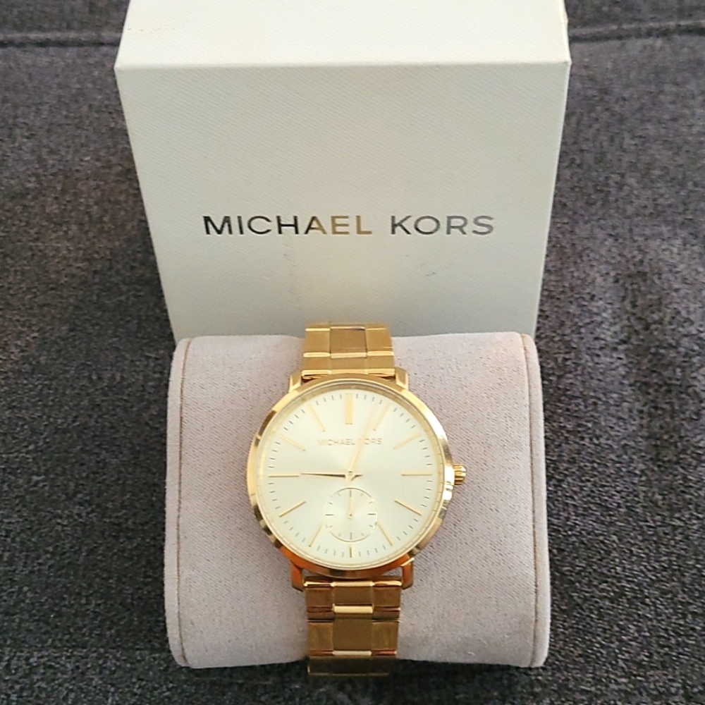 Michael Kors Jaryn Champaign dial ladies watch MK3500